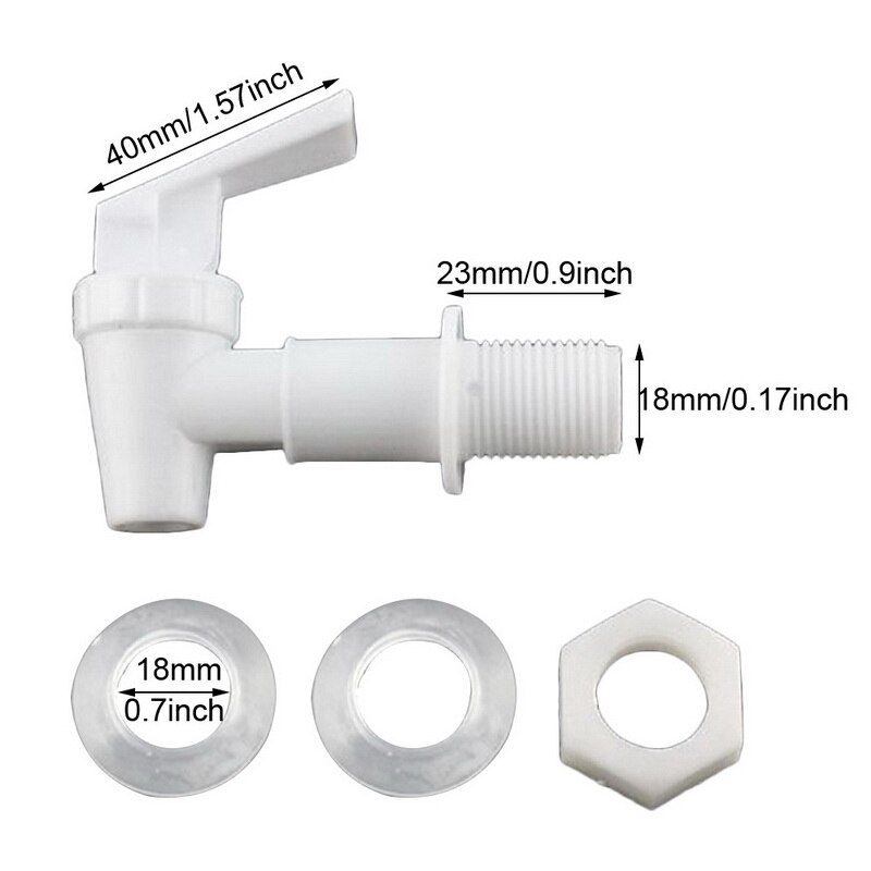 Plastic Water Dispenser Tap Thread Dia Bottled Water Dispenser Spigot Valve Faucet Replacement Water Cooler Faucet
