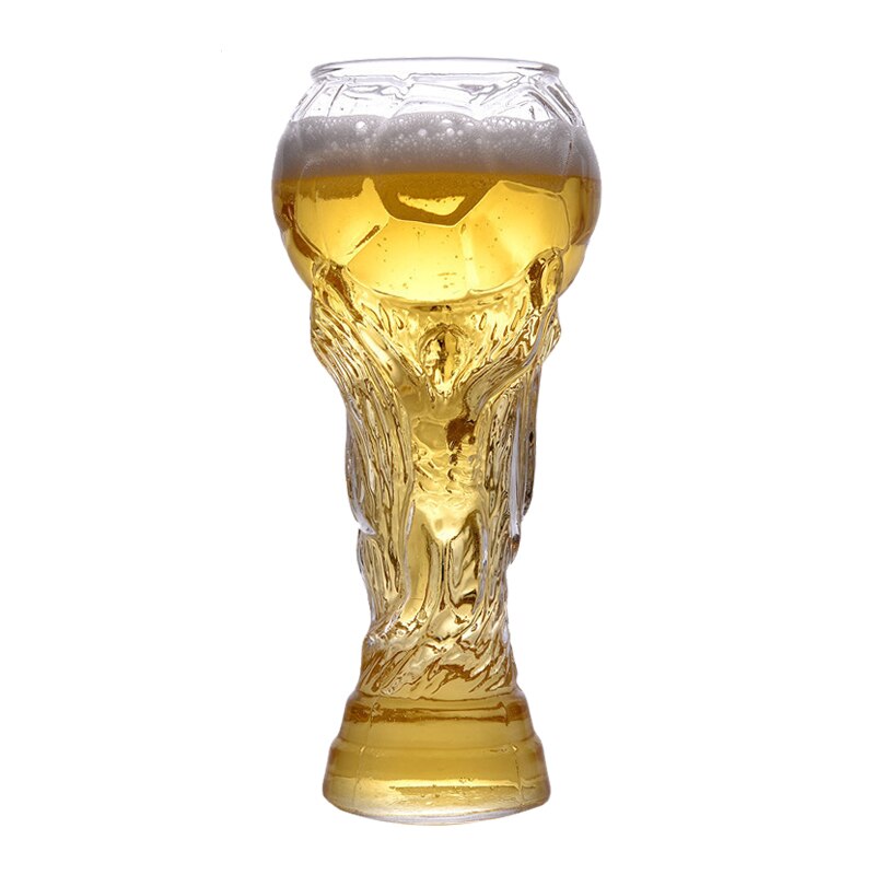 Joudoo fotballkrus bar glass 450ml vinglass whisky kopp øl kopp beger juice kopp høyt borosilikat glass 35: 1pc