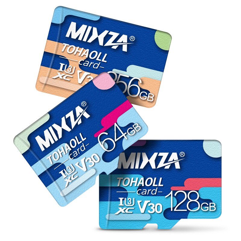 MIXZA Memory Card 256GB 128GB 64GB U3 80MB/S 32GB Micro sd card Class10 UHS-1 flash card Memory Microsd TF/SD Cards for Tablet