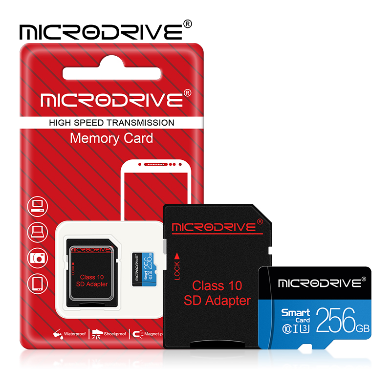 Micro Mini SD Card 4GB 8GB 16GB 32GB 64gb 128gb 256gb Class 10 U3 High Speed Memory Card for Phone / Tablet / Camera / DVR