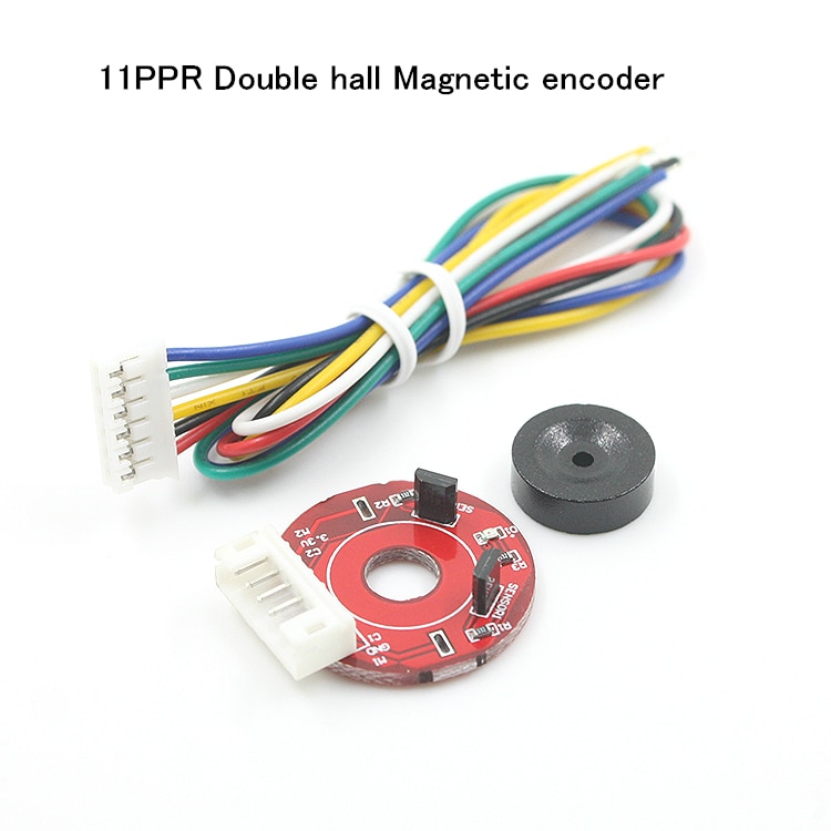 Codeur spécial de hall magnétique 370 | Disque codé, Double sortie de hall, vague carrée à 11 impulsions, 11ppr, pour appareil intelligent, voiture, robot