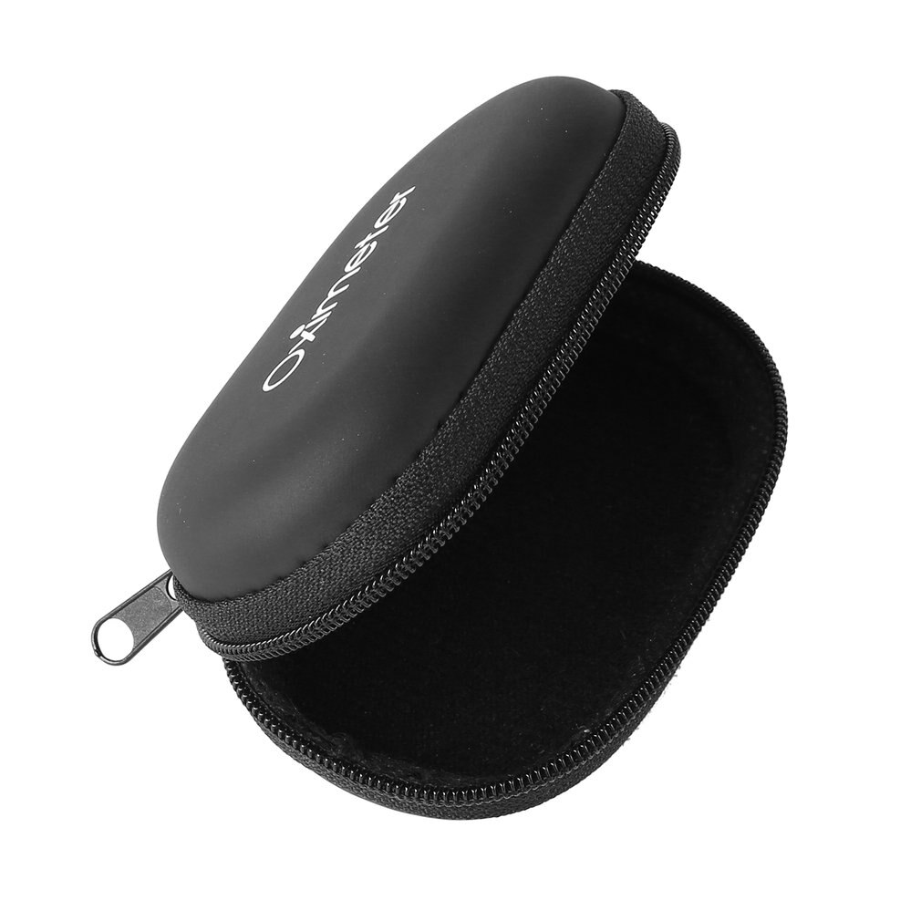 Practical OLED Screen Oximeter Blood SpO2 Oxygen Saturation Heart Rate Monitor With Hanging Rope Fingertip Pulse Oximeter: storage bag