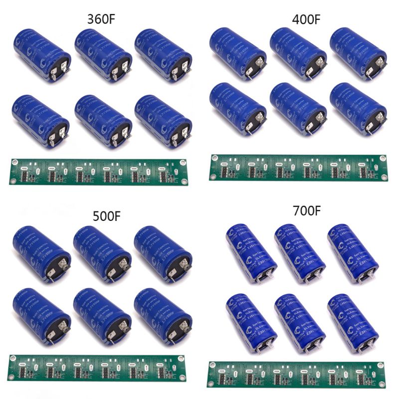 Super condensador de faradio, 2,85 V, 700F, alta frecuencia, baja ESR, pies planos,