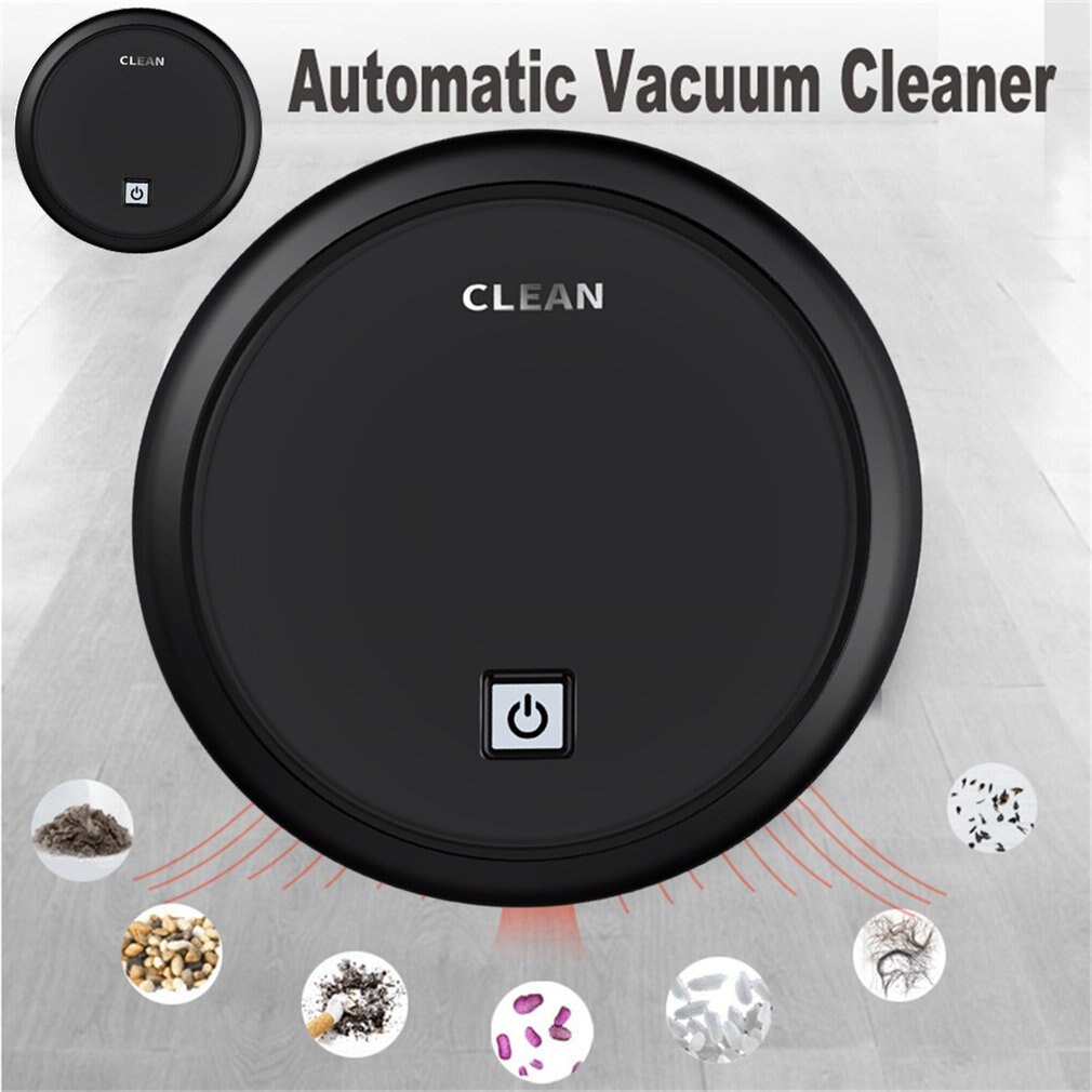 1200mah Multifunctional Robot Vacuum Cleaner 3W USB Rechargeable Smart Sweeping Robot 3 In 1 Automatic Sweeper Cleaner es23