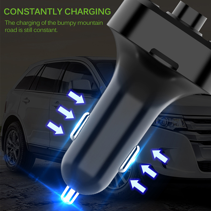 Onever coche Fm Transmisor LCD MP3 reproductor inalámbrico Bluetooth Kit de coche 3.1A rápido USB manos USB libre cargador FM DEL MODULADOR