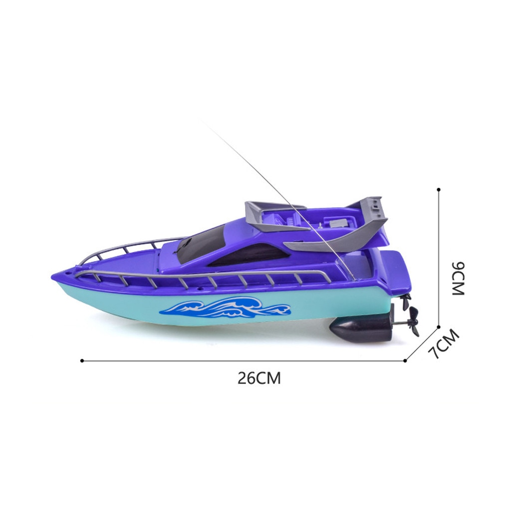 Twin Motor High Speed Electric Boat Plastic Launch Children RC Toys Speedboat Water Play For Kids