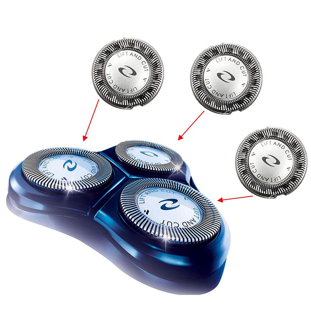 3 stk. reserve barberhoved til  hq3 hq4 hq55 hq56 hq6900 hq6868 hq5812 hq6874 blade