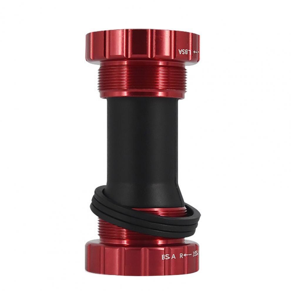 Integrated Bearing Bottom Bracket High Strength Aluminium Alloy Hollow Out Thread Bottom Bracket for BC1.37-24T Crankset: Red