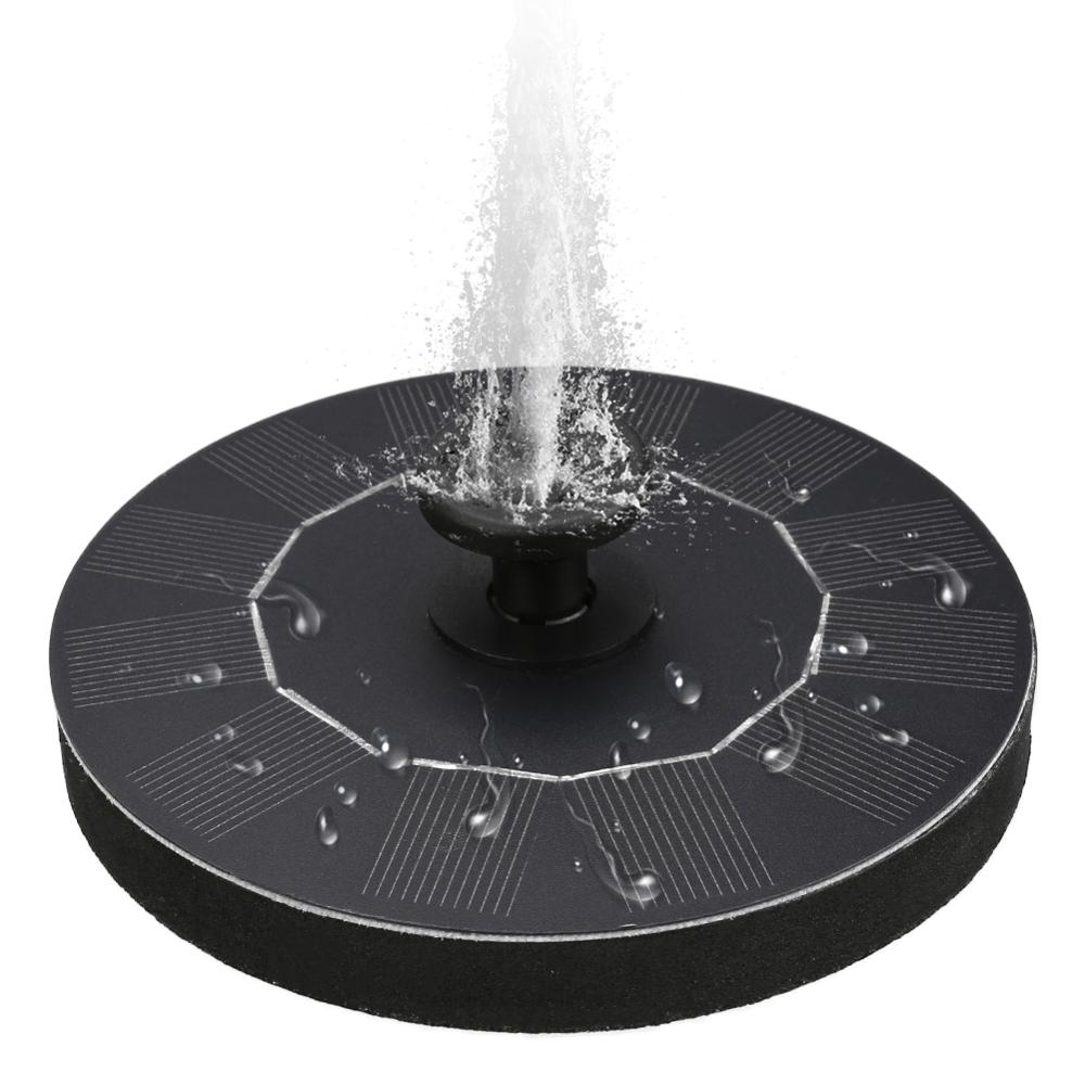 Solar springvand led sol vand springvand med led lys til udendørs landskab haveindretning flydende pool springvand solpumpe: C 1.2w ingen led