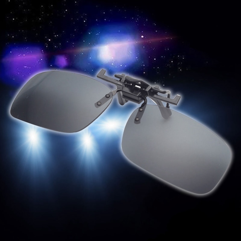 Auto Fahren Nachtsicht Objektiv Sonnenbrille Clip Anti-UVA UVB Fahrer Brille Auto Styling Zubehör