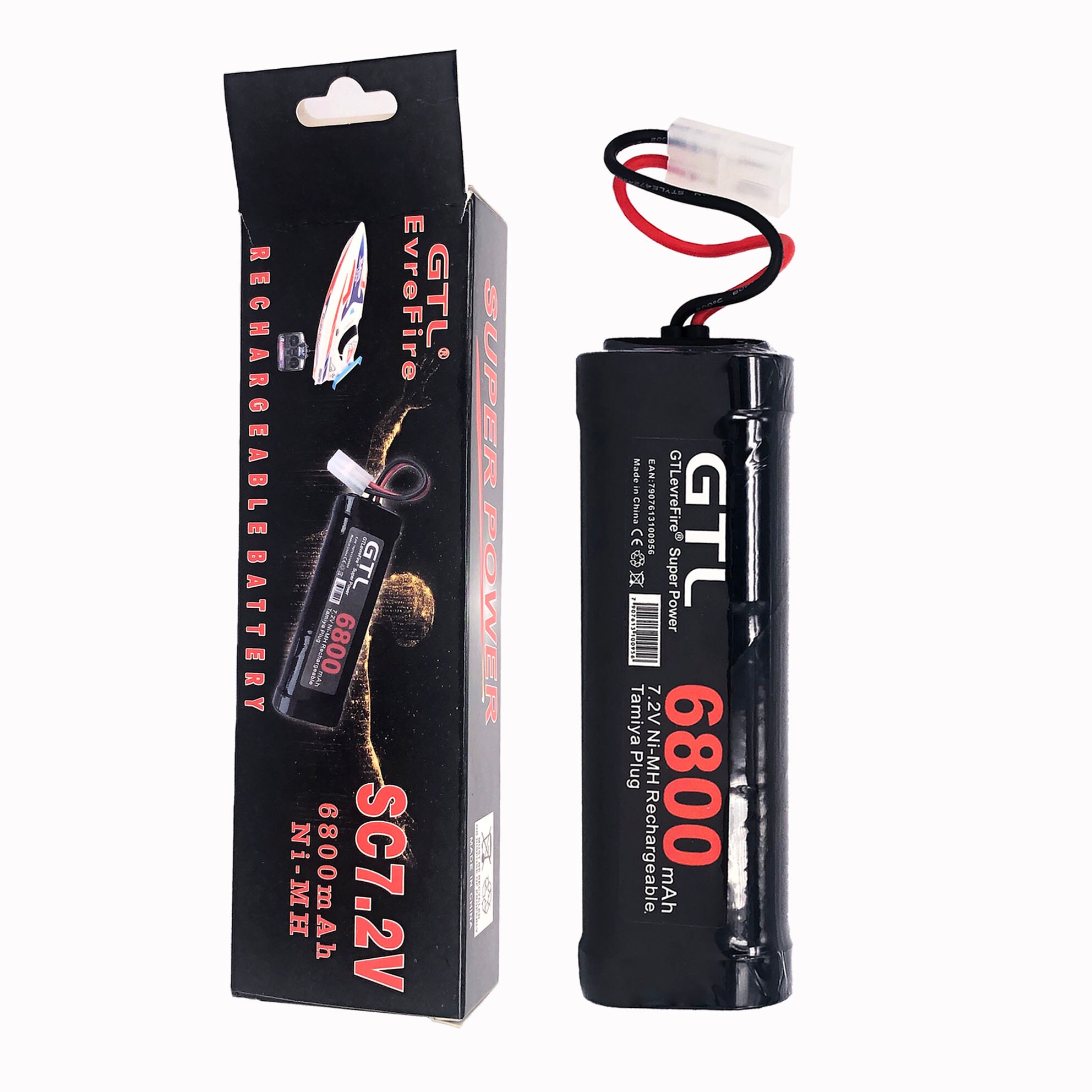 NEWEST Original 7.2V Battery 6800mah NiMH Batteries Pack For RC Car Truck Buggy Boat Tank Ni-Mh Baterias gray supper power