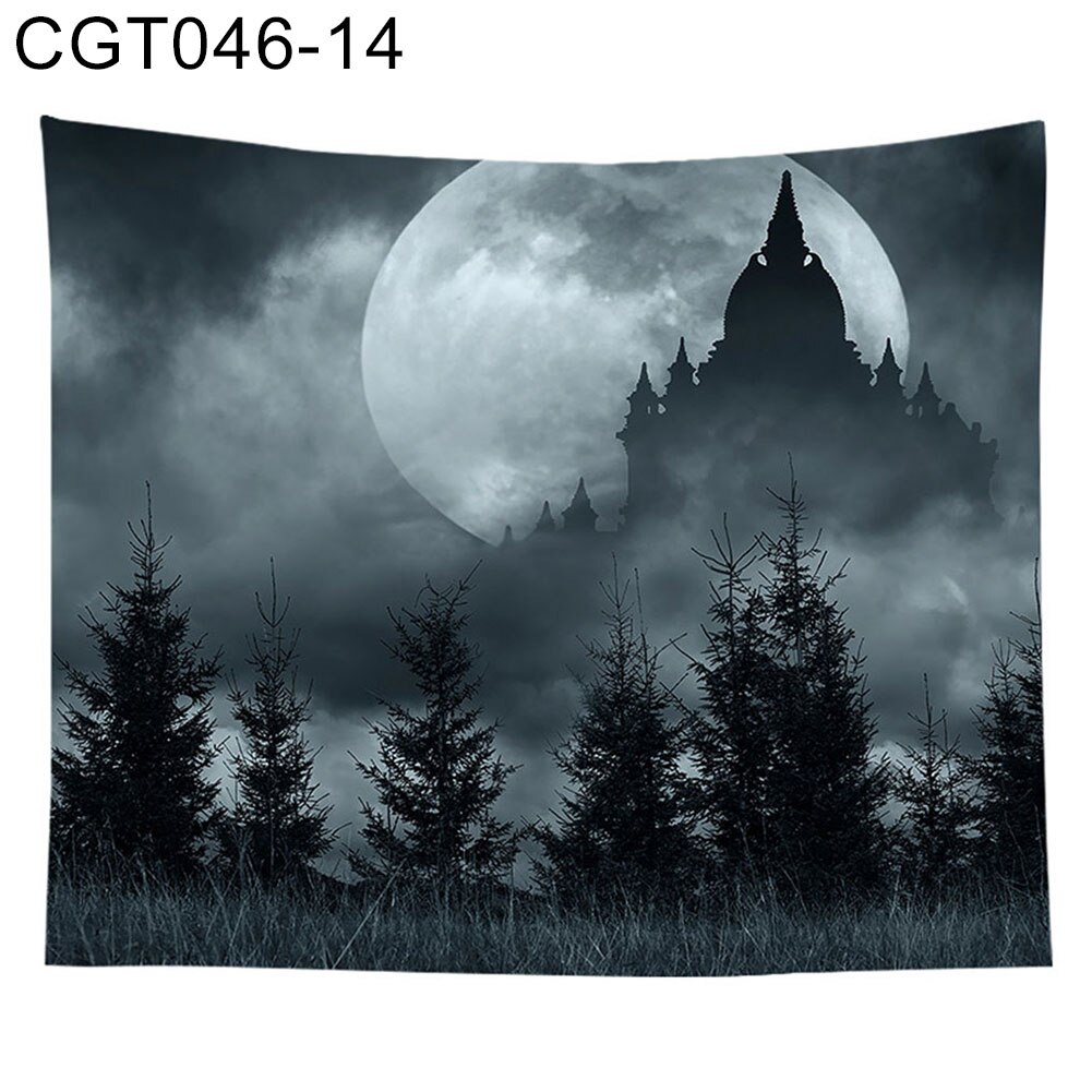 Skelet pompoen print hangend wandtapijt slaapkamer wandkleed tapijt halloween decoratie gebruikt als wandtapijt bankhoes deken: 14