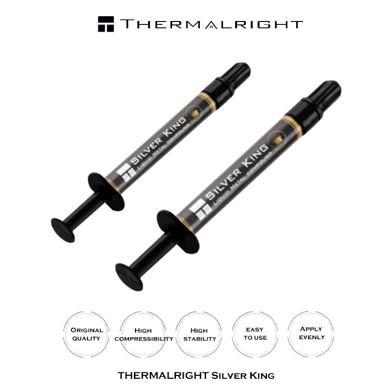 pasta di grasso al silicone termico Thermalright 79w/m-k composto di metallo liquido per PC CPU più fresco dissipazione di calore 1g 3g d'argento re