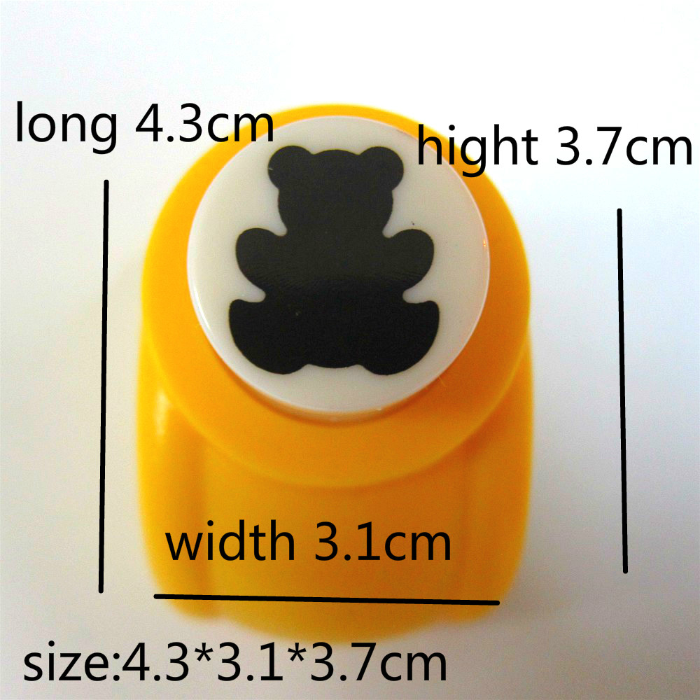 1PC 15mm Kids Scrapbooking Punches Handmade Card Craft Printing Hole Punch DIY Paper Craft bear Shape