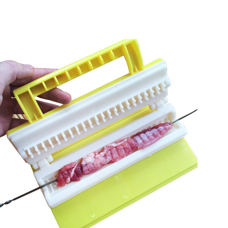 Meat Skewer Machine ABS Plastic Meat String Device Portable Kebab Maker BBQ Skewer Tools for Beef Pork Churrasco Shish