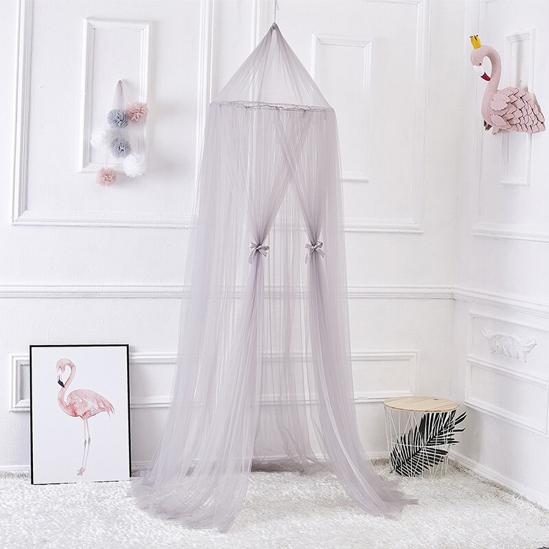 7 Kleuren Opknoping Kids Baby Beddengoed Dome Bed Canopy Katoen Klamboe Bedcover Gordijn Voor Baby Kids Lezen Spelen Thuis decor