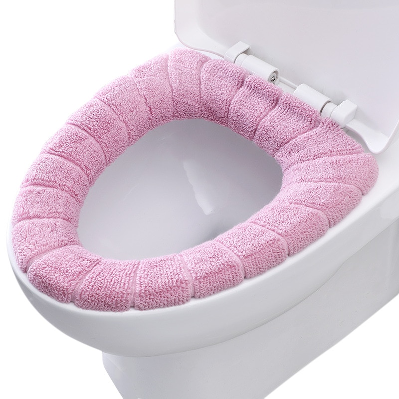 1 Pc Willekeurige Kleur Universal Wasbare Wc Cover Accessoires Voor Thuis Decoratie Zitkussen Voetstuk Pan Zacht Kussen