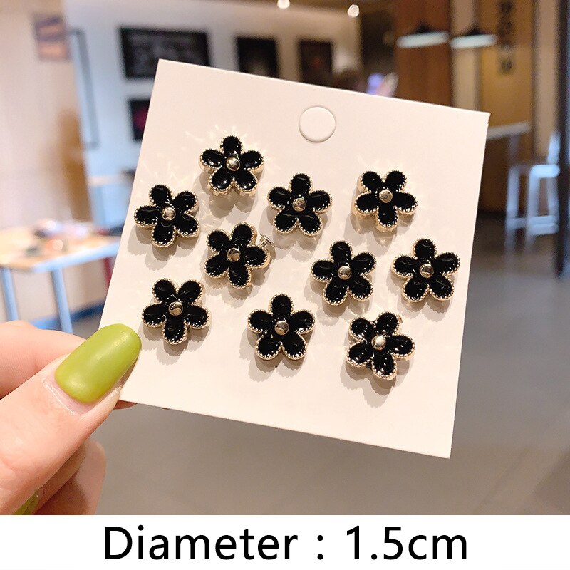 10 stück broschen, damennadeln, kleiderdekoration, Anti-entblößungsschnalle, niedlicher halsverschluss, nagel, perlenknopf-accessoires