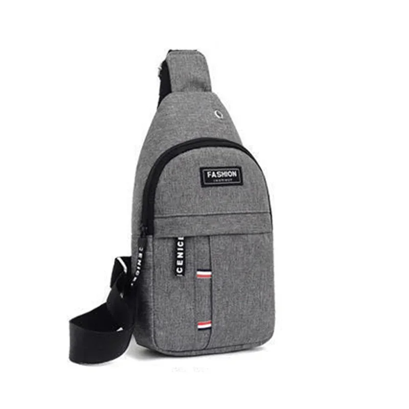 Herren Brusttasche, modische, lässige Umhängetasche, neue Aufbewahrungstasche, tragbare Mini-Schultertasche, Sport- und draussen-Aufbewahrungstasche: Grau
