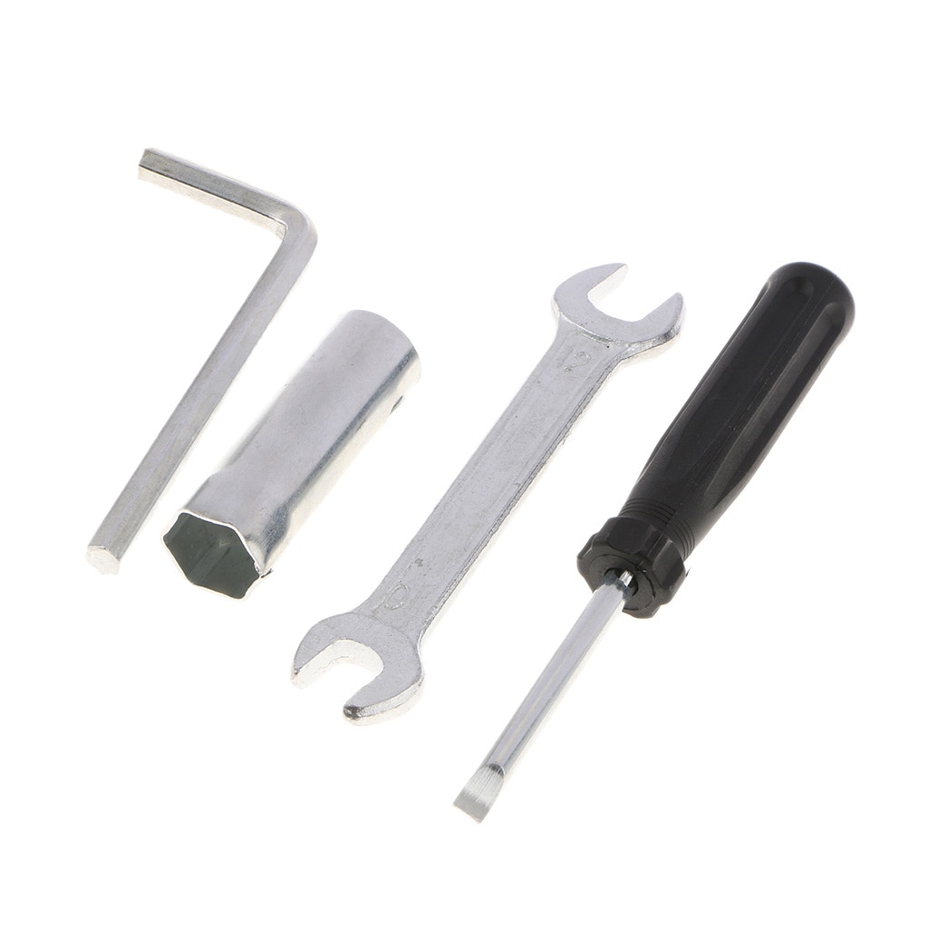 16mm Spark Plug Socket,10/12 Open Spanner ,6mm Allen Wrench, Screwdriver , Tool Bag