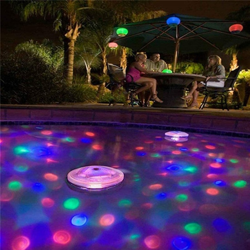 LED Disco Lichter Unterwasser Pool Lichter Schwimm Licht Zeigen Schwimmen Pool Whirlpool SPA Lichter Outdoor Zubehör