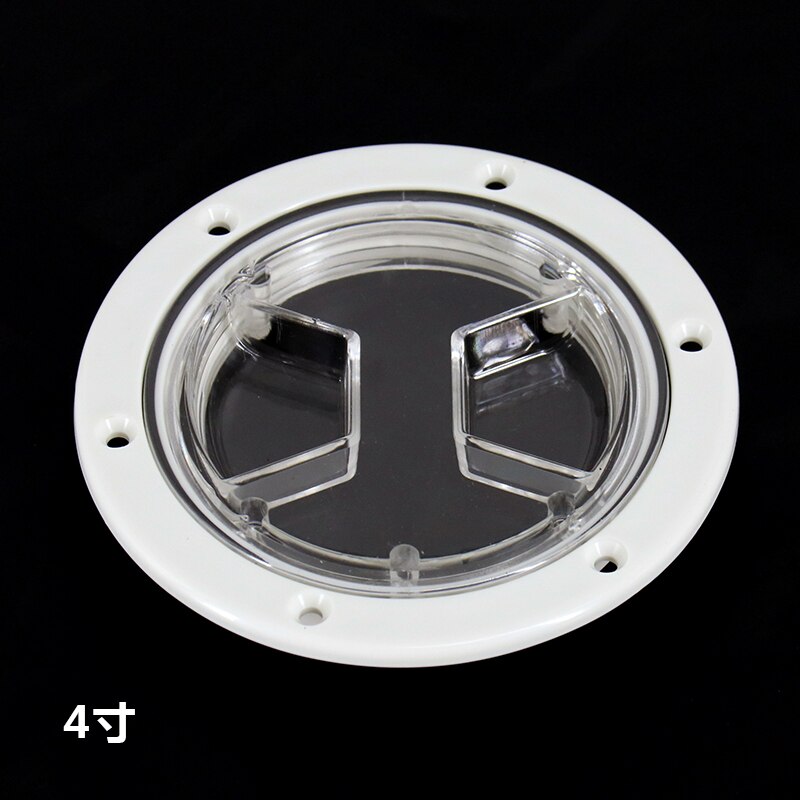 4 inch 6 inch white Screw Out Inspection Clear Deck Plate Marine bost yacht Detachable Cover RV Plastic clear