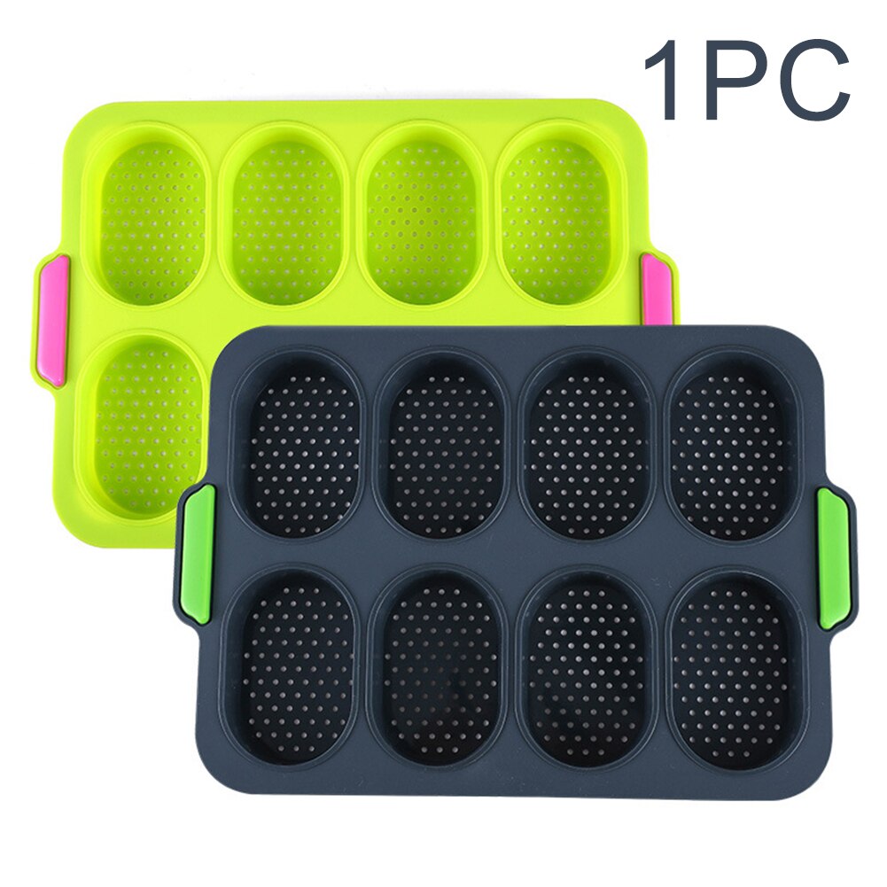 Wärme Beständig Tablett 8 Gitter Hause DIY Französisch Nicht Stock Praktische Laib Backen Hamburger Brot Schimmel Guter Flexibilität Einfach Freisetzung