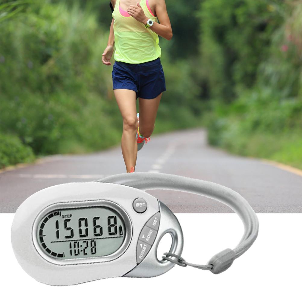 Step Counting Pedometer Portable Step Counter Walking Distance Counting Equipment Accurate Digital 3D Pedometer