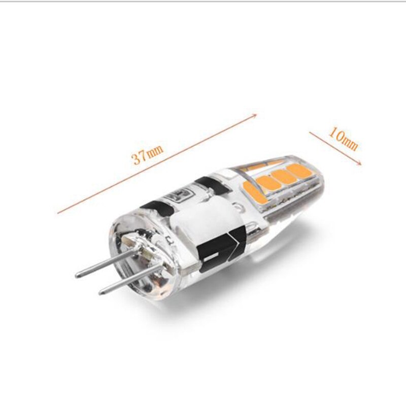 10 Pack 1.6W G4 Base LED Bulb, Glass Halogen Light Bulbs Replacement, Warm White 3000K, for Under Cabinet Puck Light