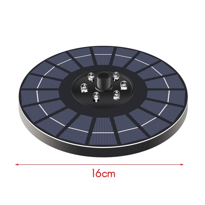 BSV-SP046L Solar Fontein Pomp Waterpomp Drijvende Fontein Batterij Licht
