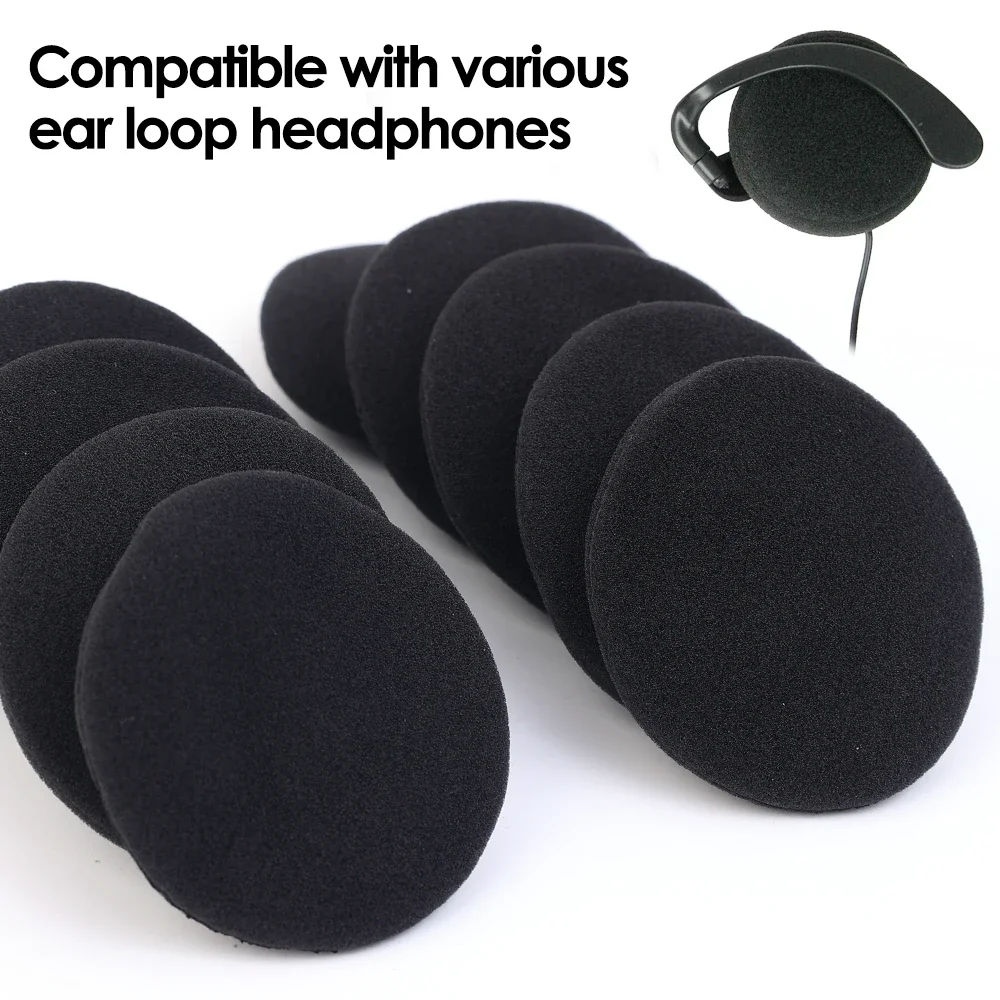 10/50Pcs Headphone Replacement Sponge Cushion Covers Headset Foam Ear Pads Protective Sleeve 35/45/50/55/60mm Earmuffs Eartips