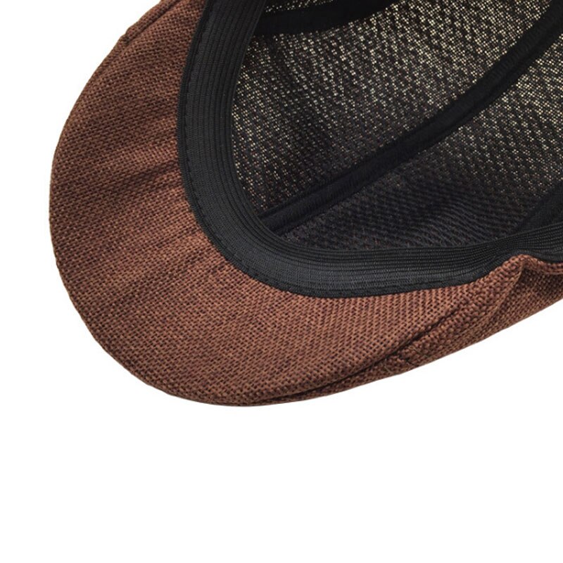 Autumn Beret Caps Men Women Vintage News Boy Cap Cabbie Linen Outdoor Hats Berets Brand Sun Hat Unisex Duckbill Caps Casquette