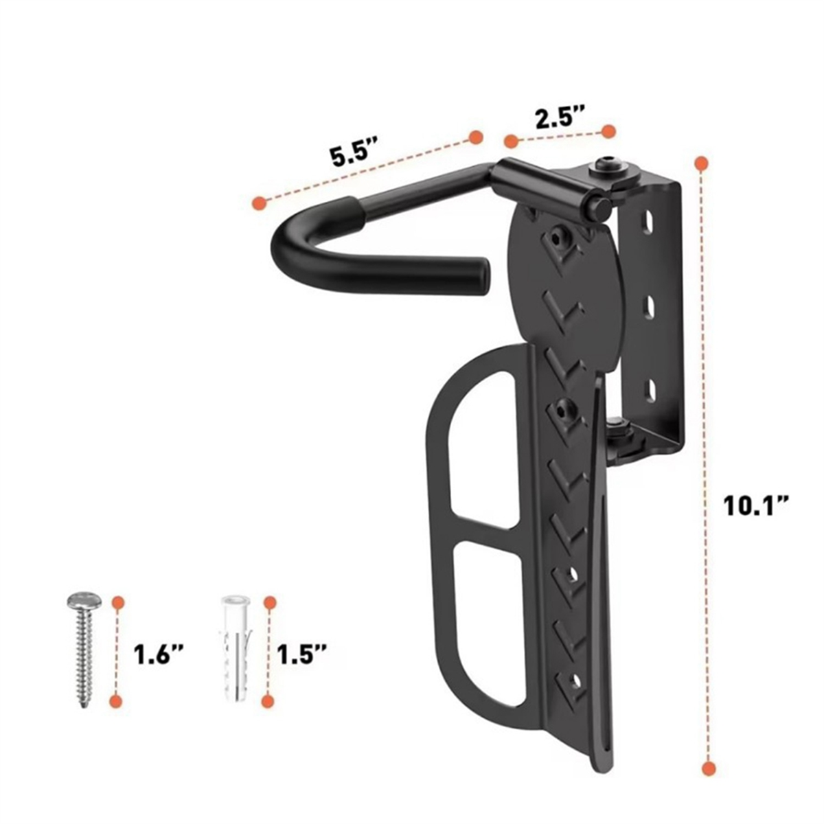 1 Pack Draaibare Fietsenrek Garage Muurbevestiging Fietshangers Voor Garage Fietsenrek Fietsopslag Verticaal Fietsenrek
