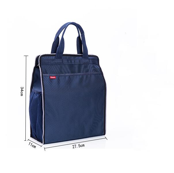 Impermeabile A4 Oxford + PU borsa portadocumenti portatile borsa per computer portatile borsa per ufficio borsa per documenti contratto borsa per studenti: B