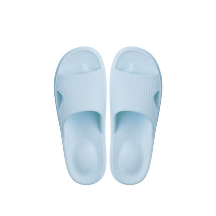 Xiaomi Men Women Couples Flat Slippers Summer Flip Flops Sandals Household Casual Bath Slip On Slides With Bulge Massage Dots: Sky blue 37-38