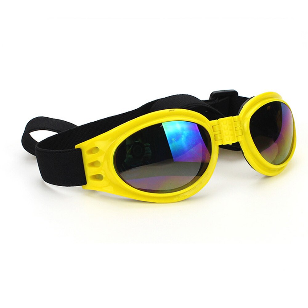 Cute Pet Glasses 6 Colors Foldable Pet Dog Sunglasses Pet Eyewear Dog Protection Goggles Sunglasses For Small Medium Large Dogs: Yellow