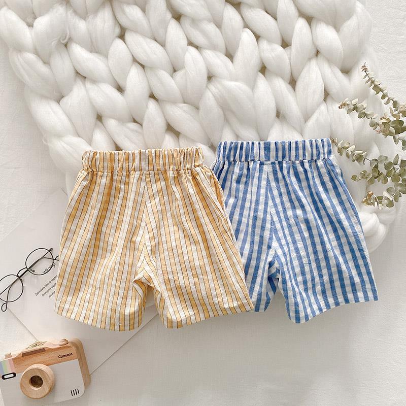 Zomer Jongens Puur Katoen Dunne Plaid Shorts Kinderen Baby Koreaanse Stijl Vijf-Point Broek P4303