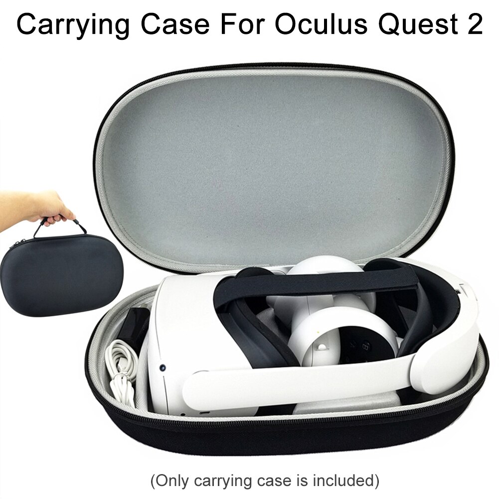 Aufbewahrungstasche, kratzfest, ersatz-vr-headset-zubehör, leichte tragetasche aus oxford-gewebe für oculus quest 2