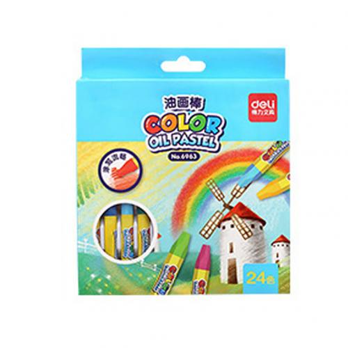 12/18/24/36 Color Non-Toxic Kids Wax Crayon Stick Painting Drawing Sketching Oil Pastel: 24 Colors
