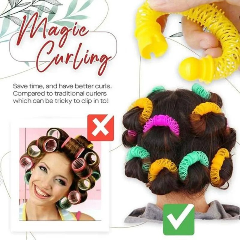 Биukanди modelador de cabelo donuts estilo de cabelo rolo cachos de cabeleireiro sem calor cachos espirais diy para acessórios de cabelo femininos