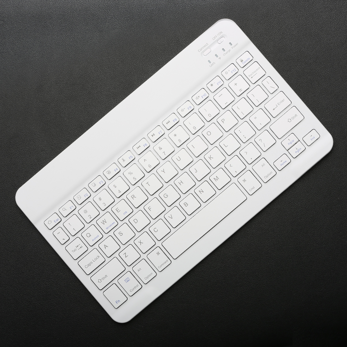 Wireless Keyboard Bluetooth-compatible Keyboard For Android IOS Windows Mini 78-Key Gaming Keybaord for PC iPad Tablet Keyboard: WHITE