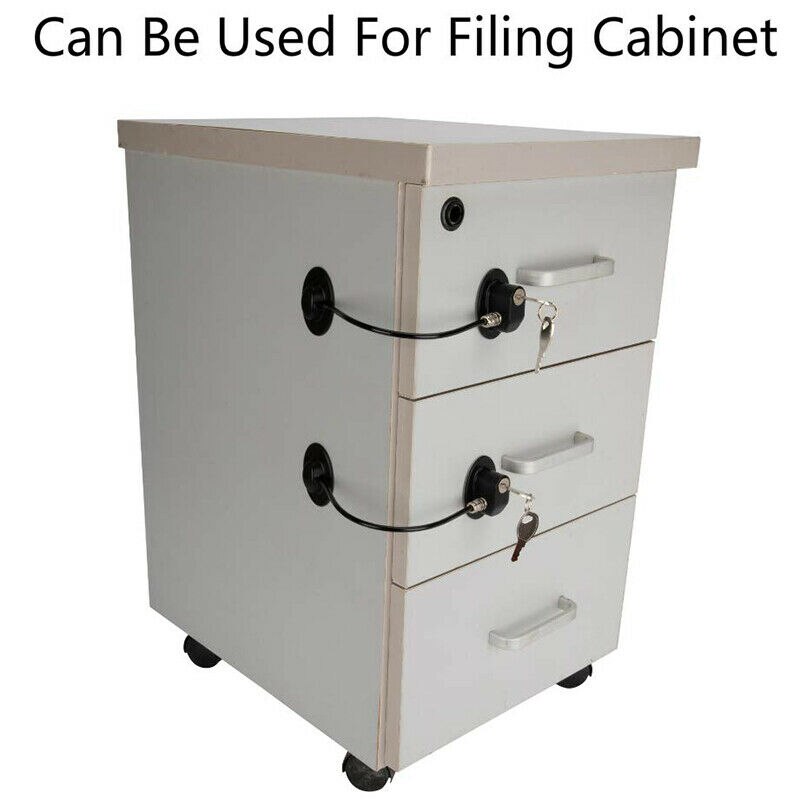 Refrigerator Door Locks(4-Pack),Mini Fridge Lock, File Cabinet Lock, Drawer Lock, Lock for Cabinet, Child Safety Lock