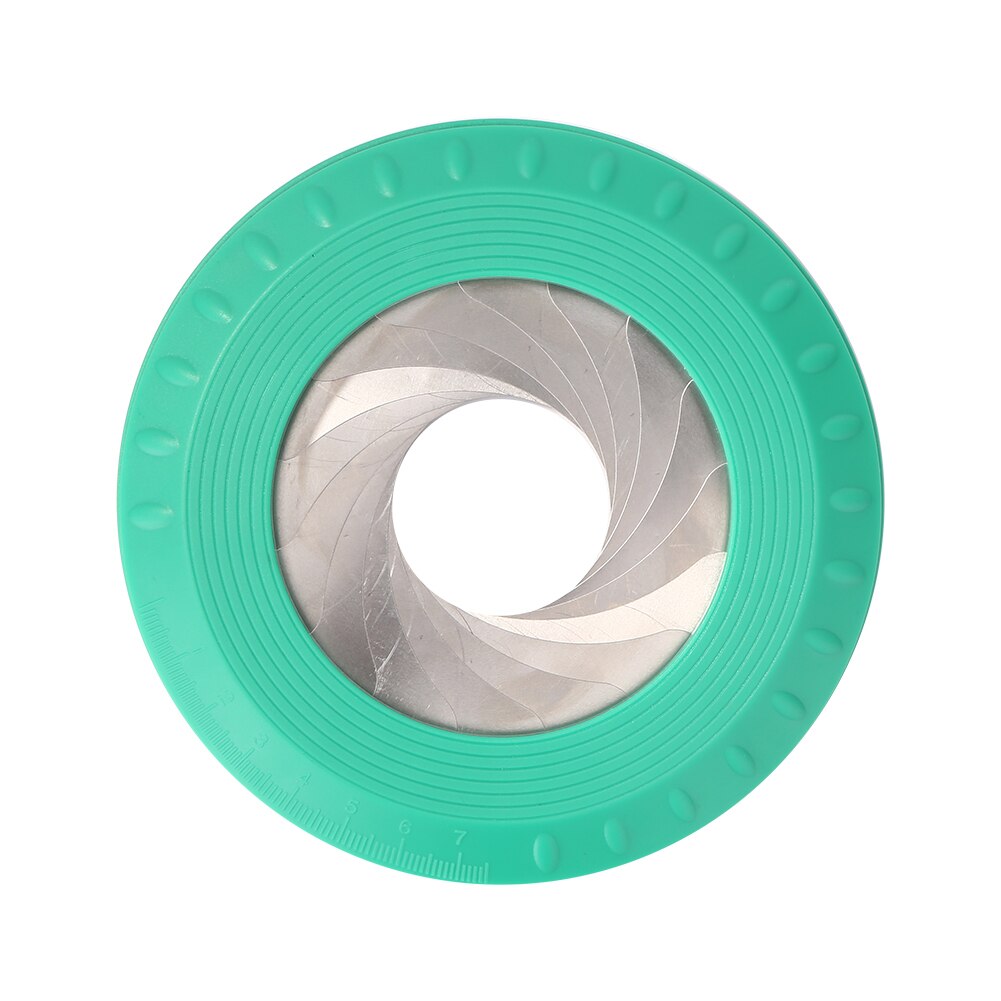 Precise Math Measuring Ruler Stainless Steel Round Baking Adjustable Inspiring Circle Drawing Tool Party Rotary Stationery Woodw: Green