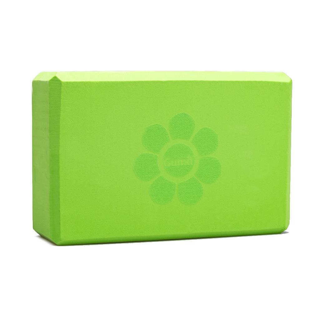 EVA Yogablock Schaumstoffziegel - 23x15x7.8cm - 2er Set - Leicht & Langlebig für Yoga, Pilates, Dehnen: Grün 2 Stück