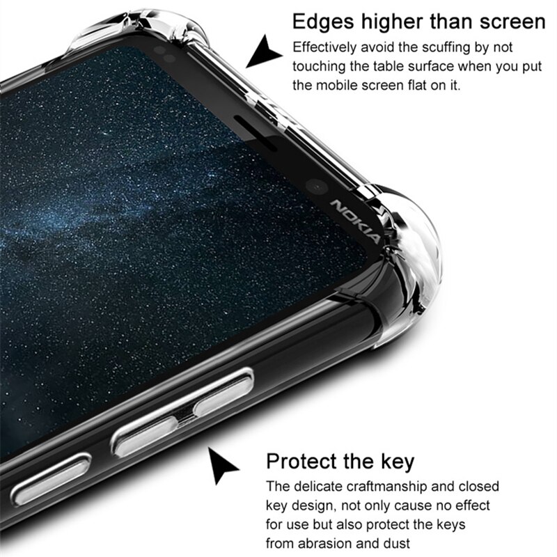 Poduszka powietrzna odporna na wstrząsy obudowa Nokia 7.3 8.3 5.3 1.3 2.3 obudowa poduszka powietrzna silikonowa TPU obudowa telefonu Nokia5.3 Nokia1.3 Nokia2.3 Nokia8.3