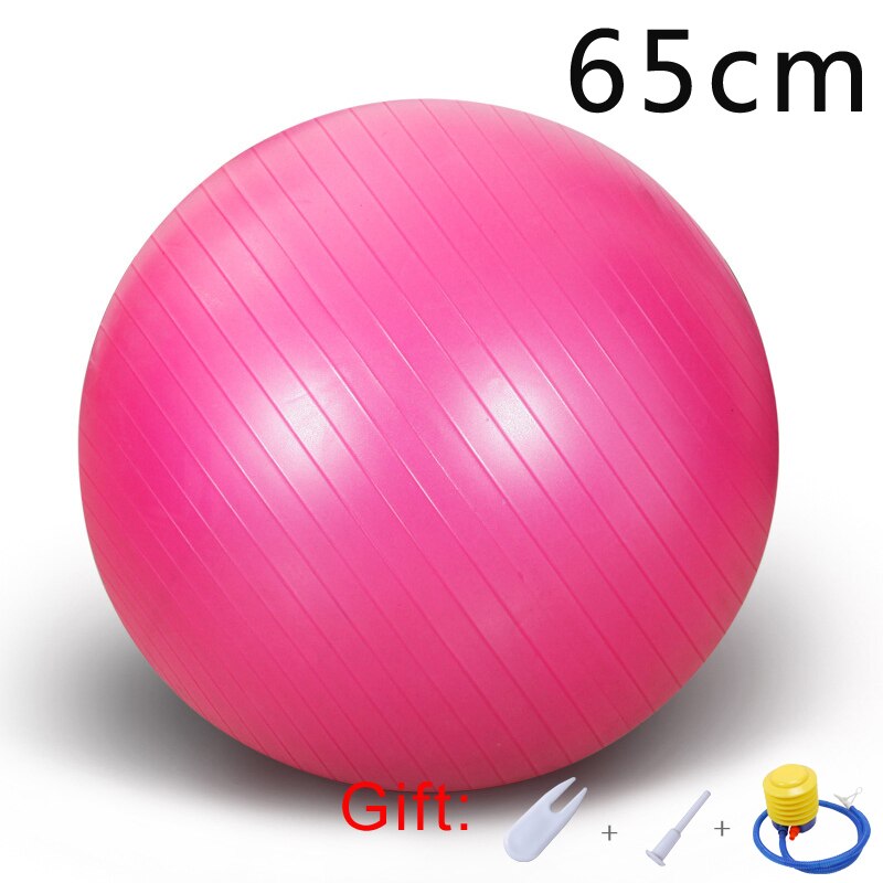 65Cm Yoga Bal Stoel Verdikte Explosieveilige Oefening Home Gym Pilates Balance Ball Antislip Gymnastiek Zwangere Ballen: 65cm Pink