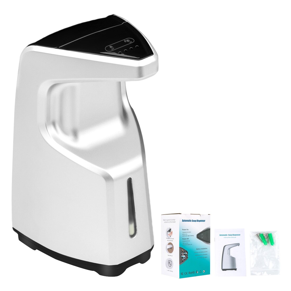 Smart Non-contact Infrared Sensor Wall-mounted/Table-top Hand Dispender Alcohol Handwashing for Kitchen Rest room Bathroom: 1 x Soap Dispenser