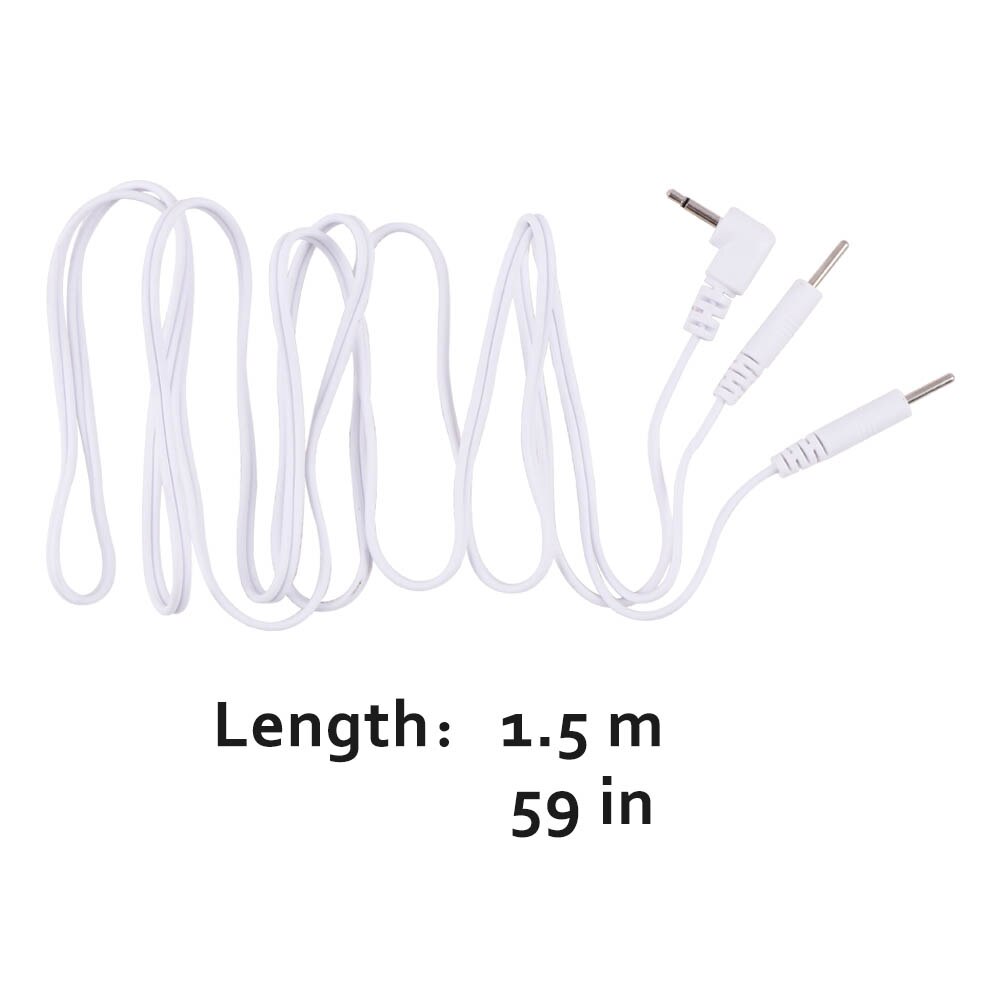 2 in 1 elektrode tens pin type kabel geleidende lijn draad kop 20mm voor elektrode pad digitale tens machine therapie massage