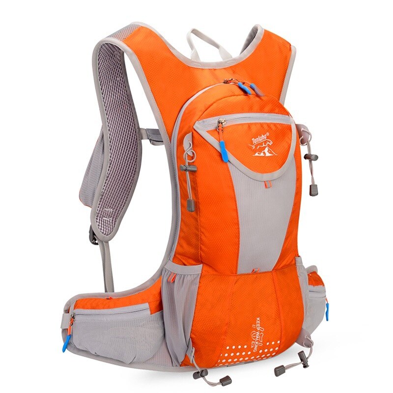 12L draussen Tasche Ultraleicht Fahrrad Rucksack Fahrrad Zubehör Ski zaino mtb Softback Klettern Wandern Laufen Skifahren Radfahren Tasche: Orange