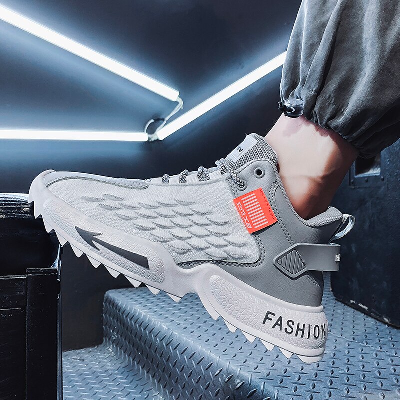 Tendance hommes chaussures décontractées en plein air rue baskets hommes Zapatos De Hombre à lacets garder au chaussures d'entraînement légères